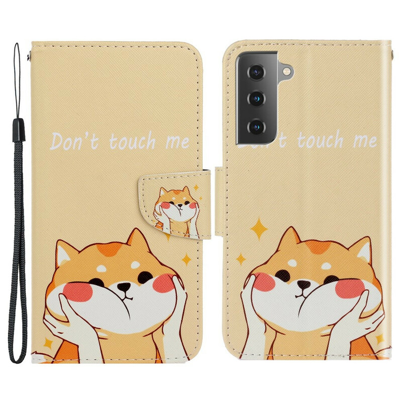 Samsung Galaxy S21 Hoesje FE Cat Don't Touch Me met koord