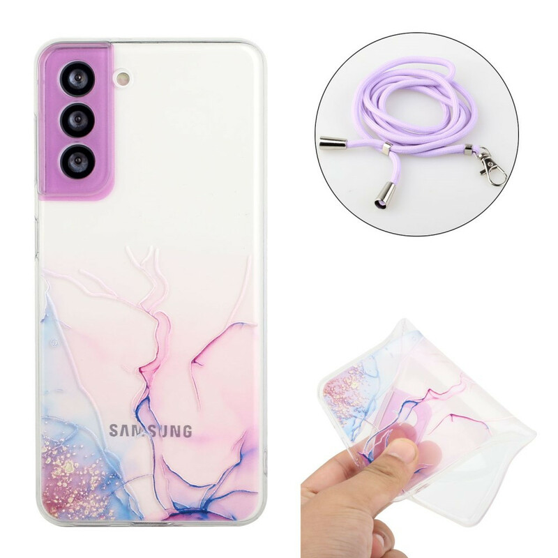Samsung Galaxy S21 FE Marmeren String Hoesje