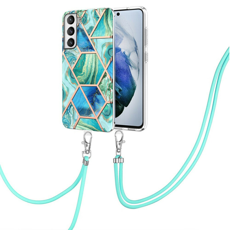 Samsung Galaxy S21 FE Marble String Hoesje Premium