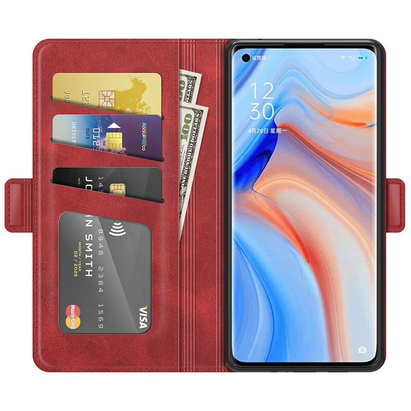 Hoesje Oppo Find X3 Neo Dubbele Flap Classic