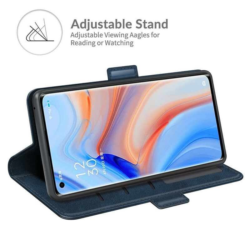Hoesje Oppo Find X3 Neo Dubbele Flap Classic Hoesje Oppo Find X3 Neo Dubbele Flap Classic