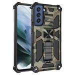 Samsung Galaxy S21 FE Camouflage Hoesje Verwijderbare Stand