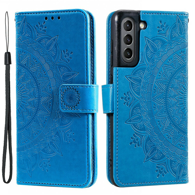 Samsung Galaxy S21 FE Mandala Zon Hoesje Samsung Galaxy S21 FE Mandala Zon Hoesje