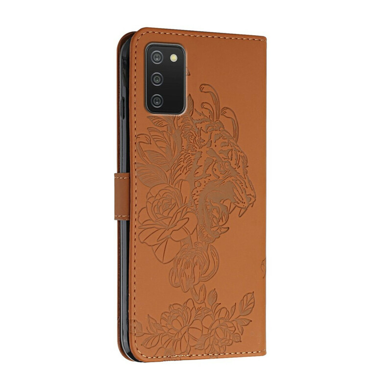 Samsung Galaxy A02s Tiger Baroque Strap Case
