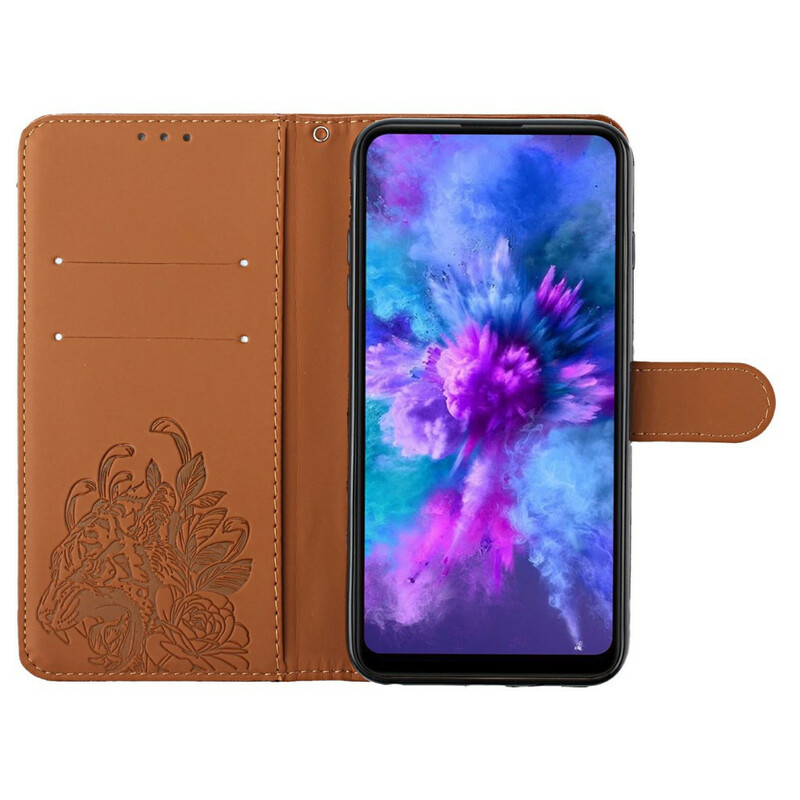 Samsung Galaxy A02s Tiger Baroque Strap Case