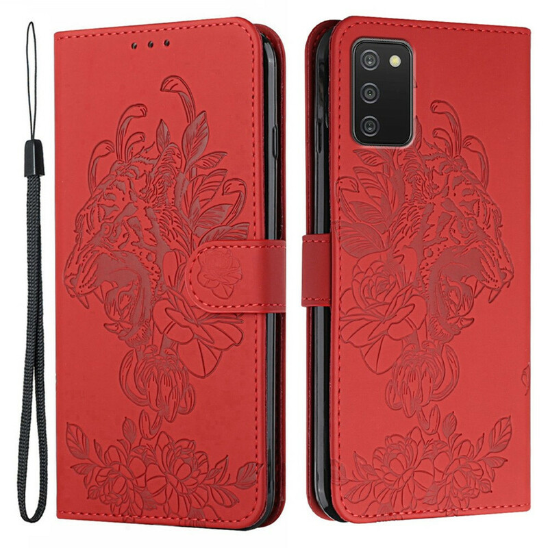 Samsung Galaxy A02s Tiger Baroque Strap Case