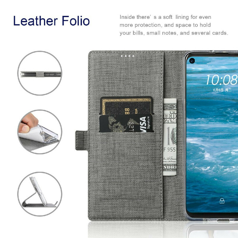 Flip cover Samsung Galaxy S21 FE geweven