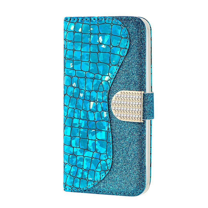 Samsung Galaxy S21 FE Croco Diamant Hoesje