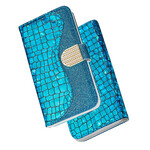 Samsung Galaxy S21 FE Croco Diamant Hoesje