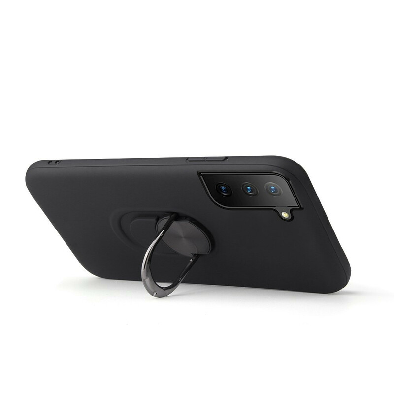 Samsung Galaxy S21 FE Afneembaar Hoesje met Steunring