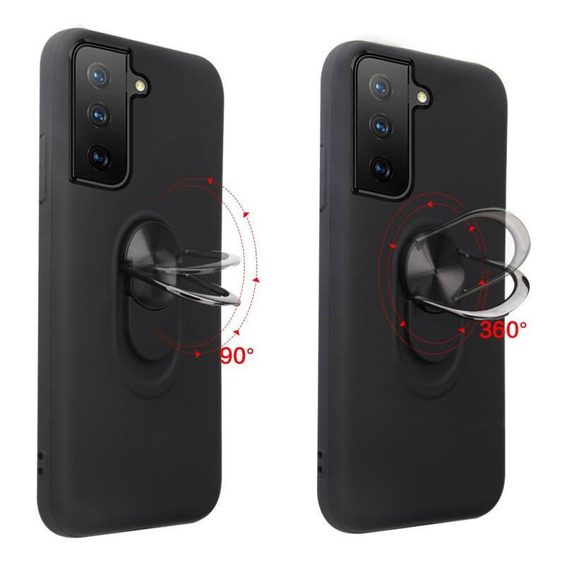 Samsung Galaxy S21 FE Afneembaar Hoesje met Steunring