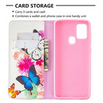 Flip cover Samsung Galaxy A21s Gekleurde Vlinders