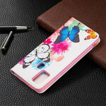 Flip cover Samsung Galaxy A21s Gekleurde Vlinders