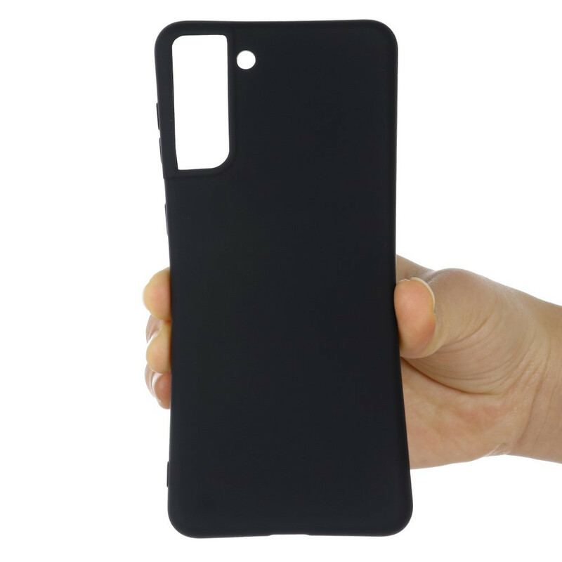 Samsung Galaxy S21 FE Liquid Silicone Hoesje met Koord