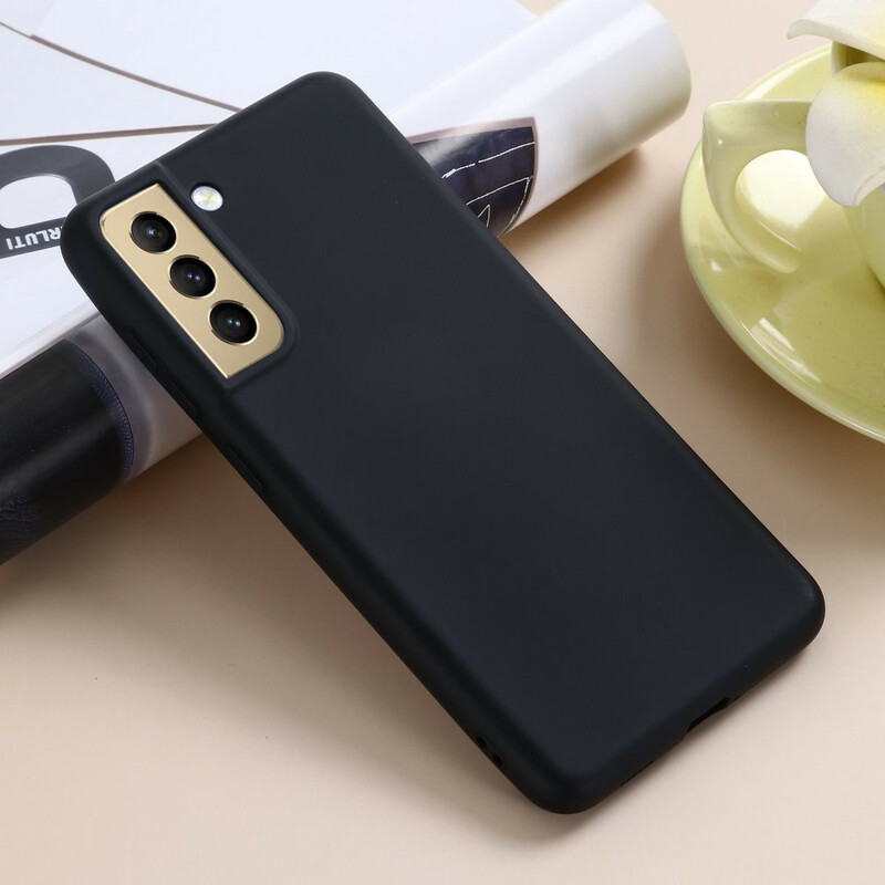Samsung Galaxy S21 FE Liquid Silicone Hoesje met Koord