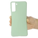 Samsung Galaxy S21 FE Liquid Silicone Hoesje met Koord
