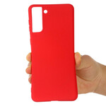 Samsung Galaxy S21 FE Liquid Silicone Hoesje met Koord