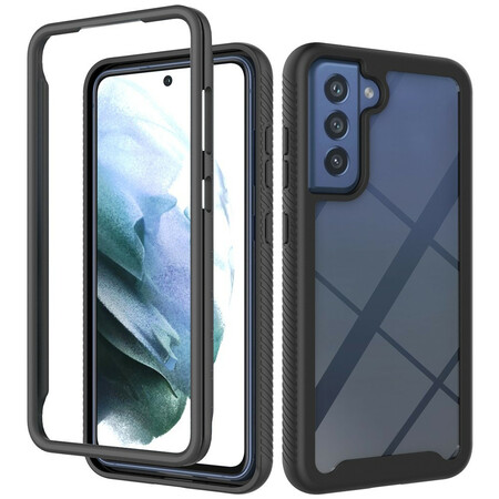 Samsung Galaxy S21 FE Hoesje Hybride Ontwerp Silicone Randen