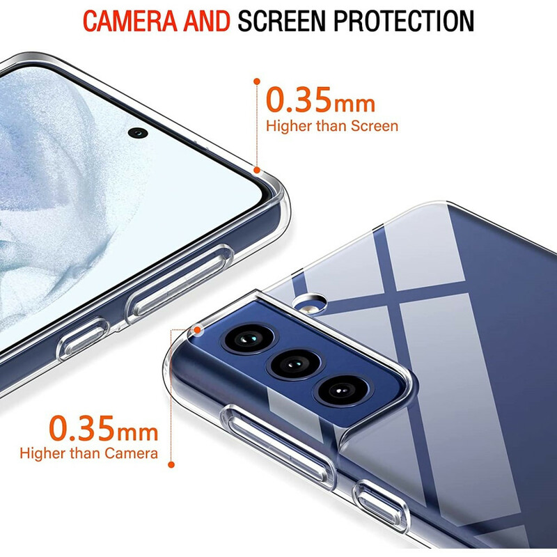 Samsung Galaxy S21 FE Hoesje en gehard glas scherm