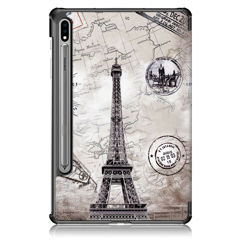 Smart Case Samsung Galaxy Tab S7 FE versterkte Eiffeltoren