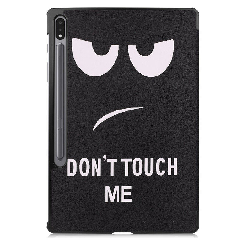 Smart Case Samsung Galaxy Tab S7 FE Stylus Houder Don't Touch Me