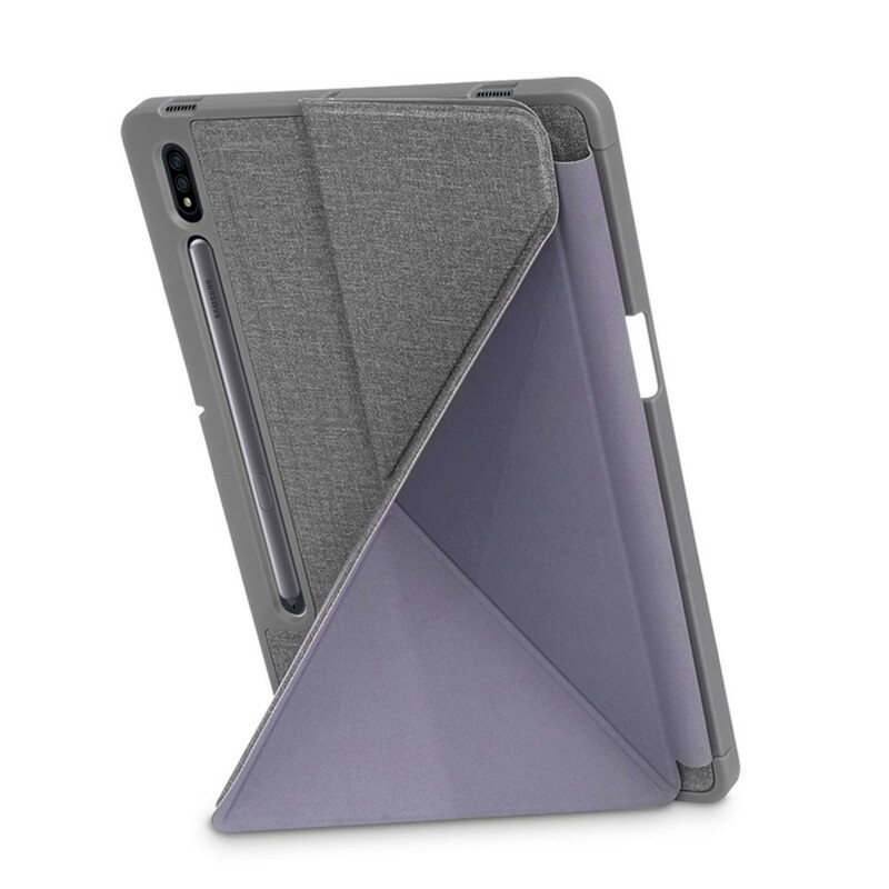 Smart Case Samsung Galaxy Tab S7 FE / T736 Origami stof structuur