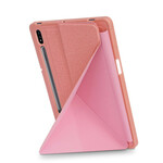 Smart Case Samsung Galaxy Tab S7 FE / T736 Origami stof structuur