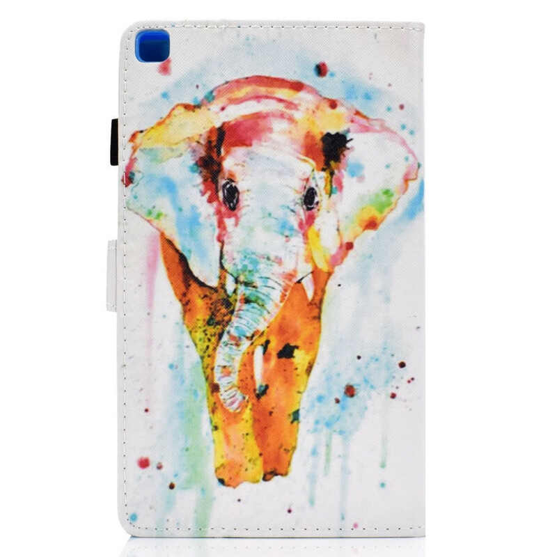 Samsung Galaxy Tab A7 Lite Waterverf Olifant Hoesje Samsung Galaxy Tab A7 Lite Waterverf Olifant Hoesje