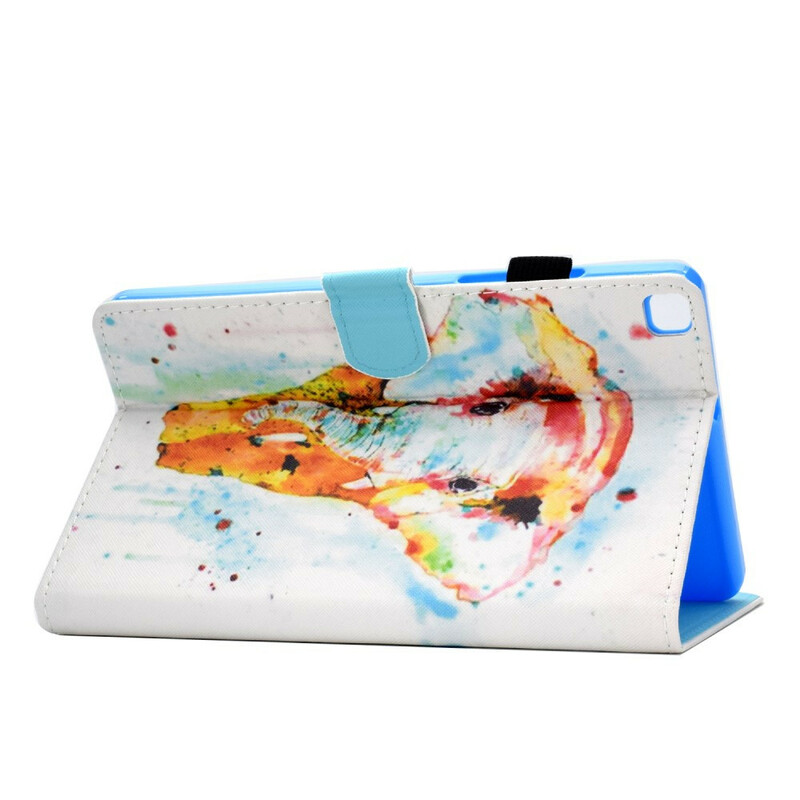 Samsung Galaxy Tab A7 Lite Waterverf Olifant Hoesje Samsung Galaxy Tab A7 Lite Waterverf Olifant Hoesje