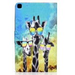 Samsung Galaxy Tab A7 Lite Funky Giraffes Hoesje