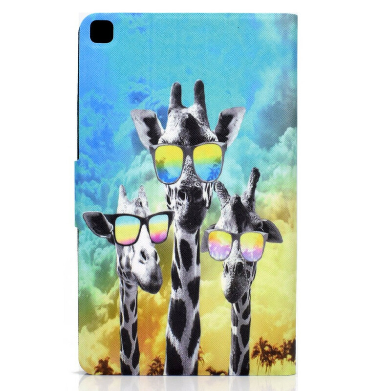 Samsung Galaxy Tab A7 Lite Funky Giraffes Hoesje