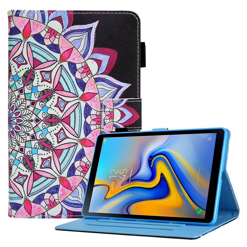 Samsung Galaxy Tab A7 Lite Hoesje Mandala Grafisch Samsung Galaxy Tab A7 Lite Hoesje Mandala Grafisch
