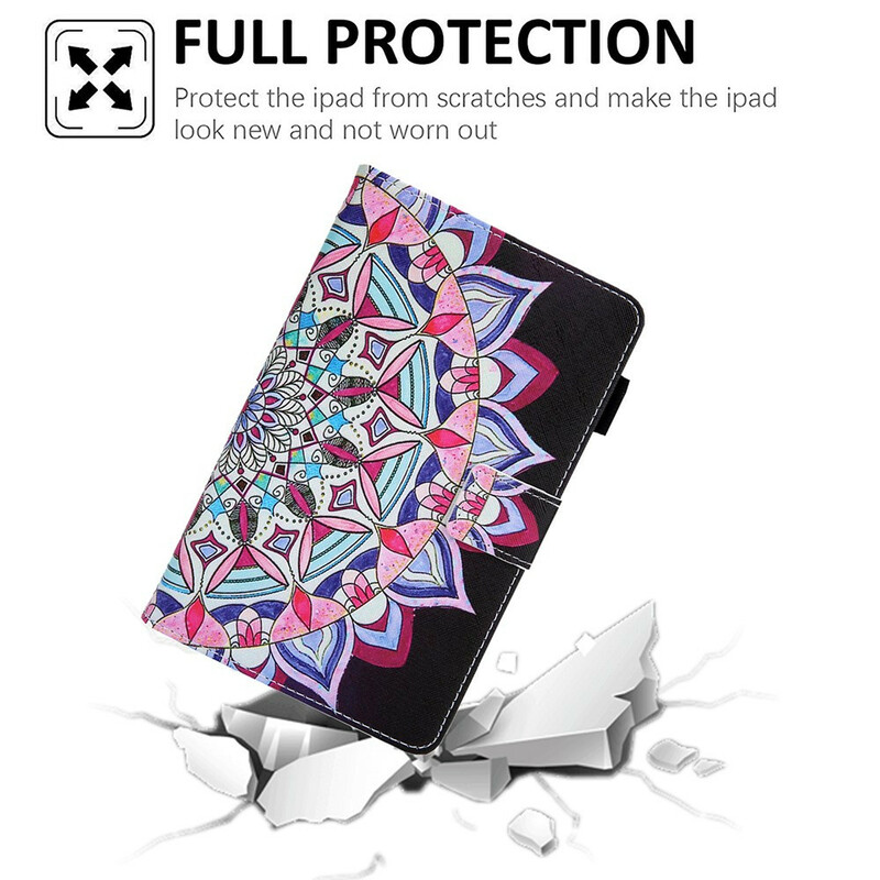 Samsung Galaxy Tab A7 Lite Hoesje Mandala Grafisch Samsung Galaxy Tab A7 Lite Hoesje Mandala Grafisch