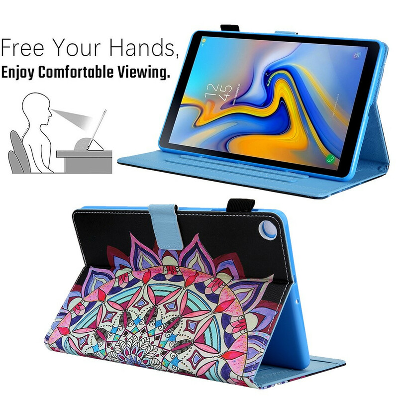 Samsung Galaxy Tab A7 Lite Hoesje Mandala Grafisch Samsung Galaxy Tab A7 Lite Hoesje Mandala Grafisch
