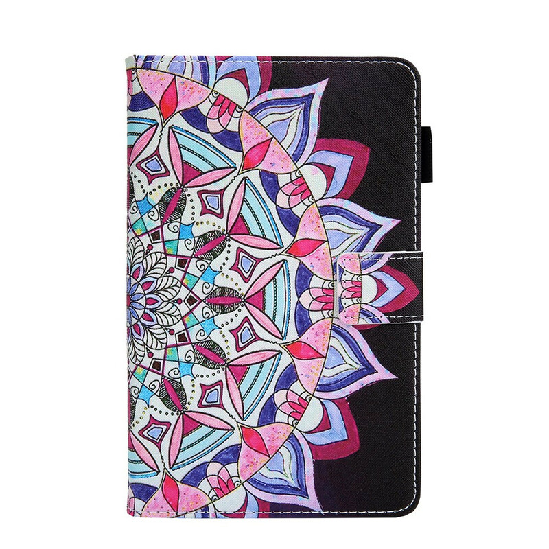 Samsung Galaxy Tab A7 Lite Hoesje Mandala Grafisch Samsung Galaxy Tab A7 Lite Hoesje Mandala Grafisch