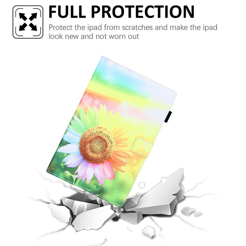 Samsung Galaxy Tab A7 Lite hoesje Bloemen in de zon