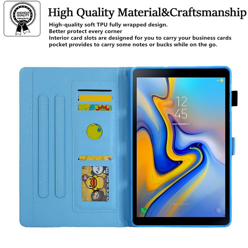 Samsung Galaxy tabblad A7 Lite marmeren stijl geval