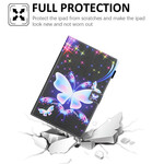 Samsung Galaxy Tab A7 Lite Hoesje Vlinder Sterren