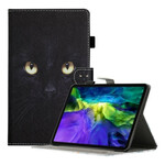 Samsung Galaxy Tab A7 Lite Hoesje Cat Eyes Zwart