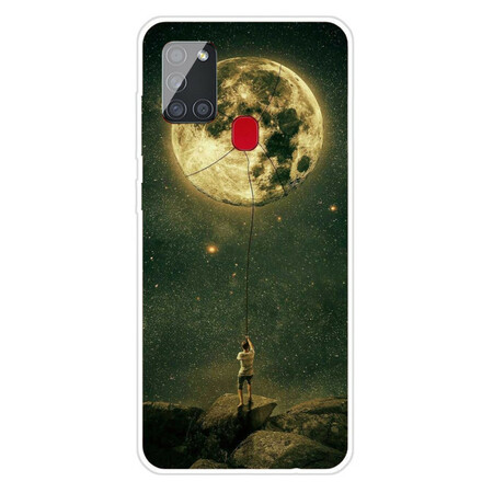 Samsung Galaxy A21s Flexibele Maan Man Hoesje