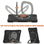 Samsung Galaxy tabblad A7 Lite Ultra duurzaam geval Roterende Ring Stand