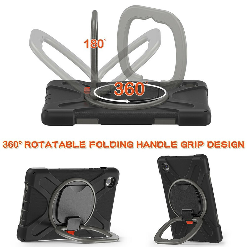 Samsung Galaxy tabblad A7 Lite Ultra duurzaam geval Roterende Ring Stand