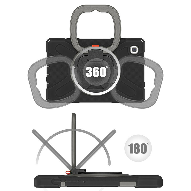 Samsung Galaxy tabblad A7 Lite Ultra duurzaam geval Roterende Ring Stand