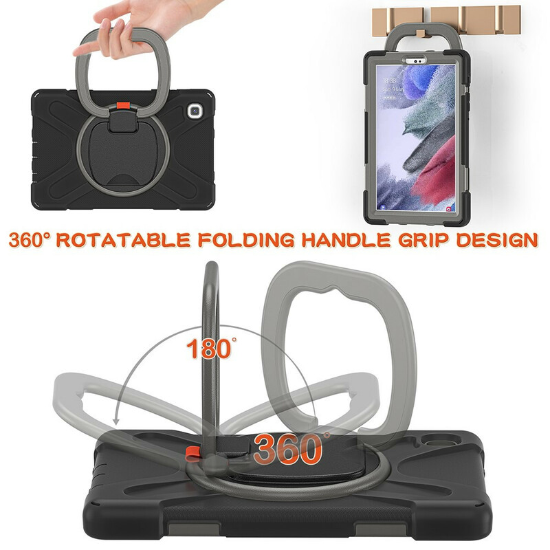 Samsung Galaxy tabblad A7 Lite Ultra duurzaam geval Roterende Ring Stand