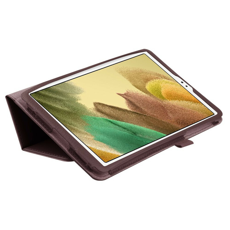 Samsung Galaxy Tab A7 Lite 2 kleppen kunstleer Litchi geval