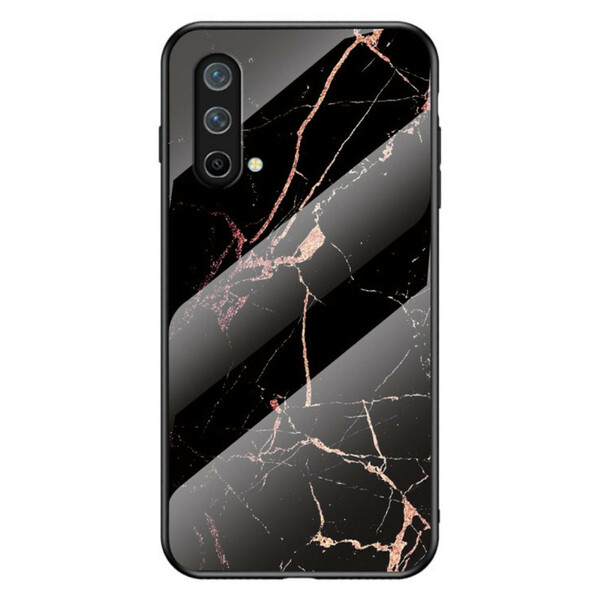 OnePlus Nord CE 5G geval marmeren kleuren gehard glas
