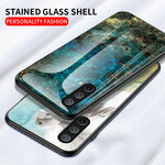 OnePlus Nord CE 5G geval marmeren kleuren gehard glas