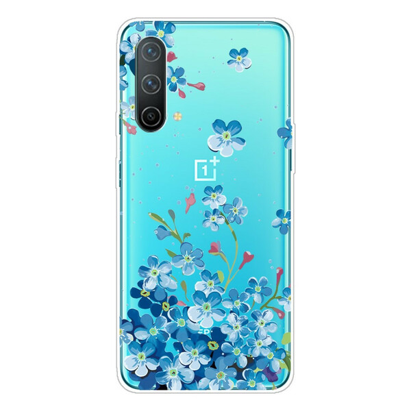 OnePlus North CE 5G Case Blauw Bloemen