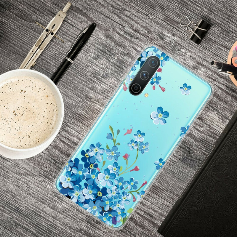OnePlus North CE 5G Case Blauw Bloemen