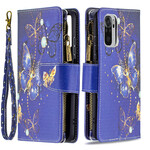 Xiaomi Redmi Note 10 / Note 10s Zakje met rits Vlinders